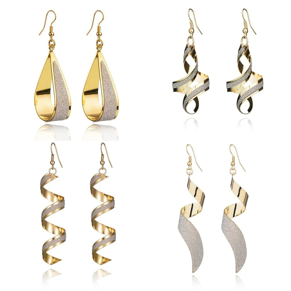 Korean Women's Dangle Charm Earrings Jewelry Stainless Steel Long Peculiar Earrings 2024 Luxury Design Trending for Girls - Image 6