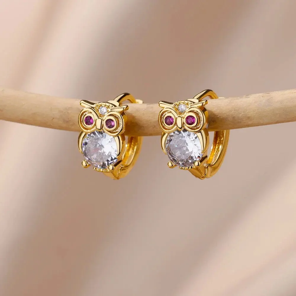 Stainless Steel Rabbit Butterfly Earrings for Women Gold Color Hoop Earrings 2024 Trending Aesthetic Jewelry pendientes mujer - Image 3