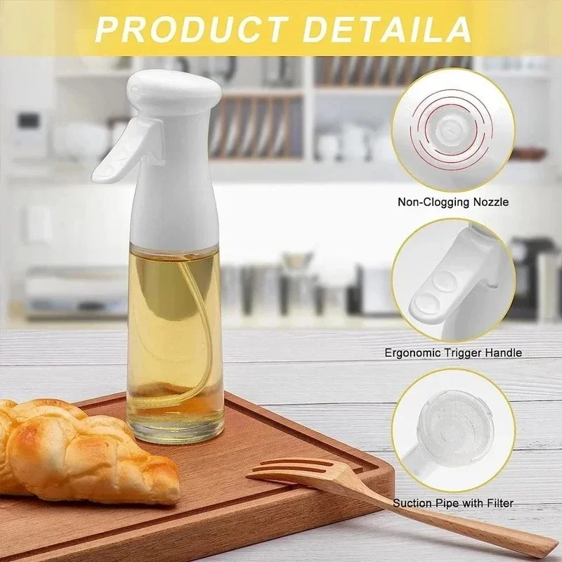 Kitchen Oil Spray Bottle Plastics Olive Acid Sprayer for BBQ Baking Oil Dispenser Nebulizer Accessories BBQ Kitchenware - Image 4