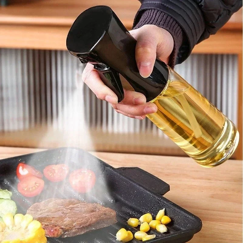 Kitchen Oil Spray Bottle Plastics Olive Acid Sprayer for BBQ Baking Oil Dispenser Nebulizer Accessories BBQ Kitchenware