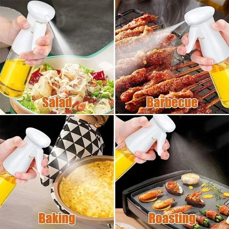 Kitchen Oil Spray Bottle Plastics Olive Acid Sprayer for BBQ Baking Oil Dispenser Nebulizer Accessories BBQ Kitchenware - Image 3