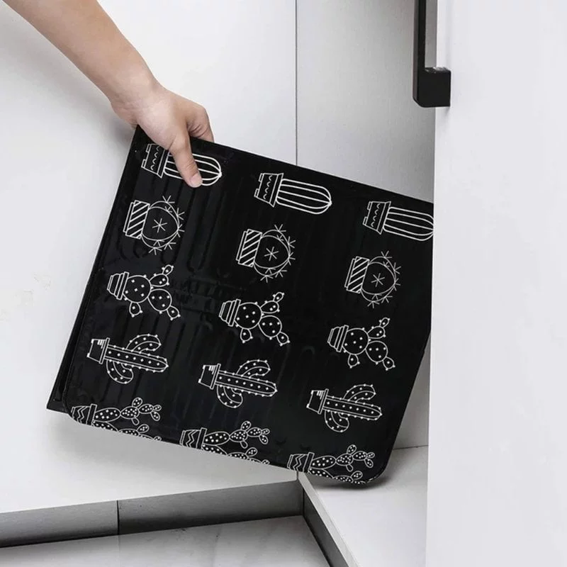 Effective Aluminum Foils Oil Blocker Foldable Kitchen Stove Baffle Plate Oil Deflector Grease Protector for Stove - Image 3