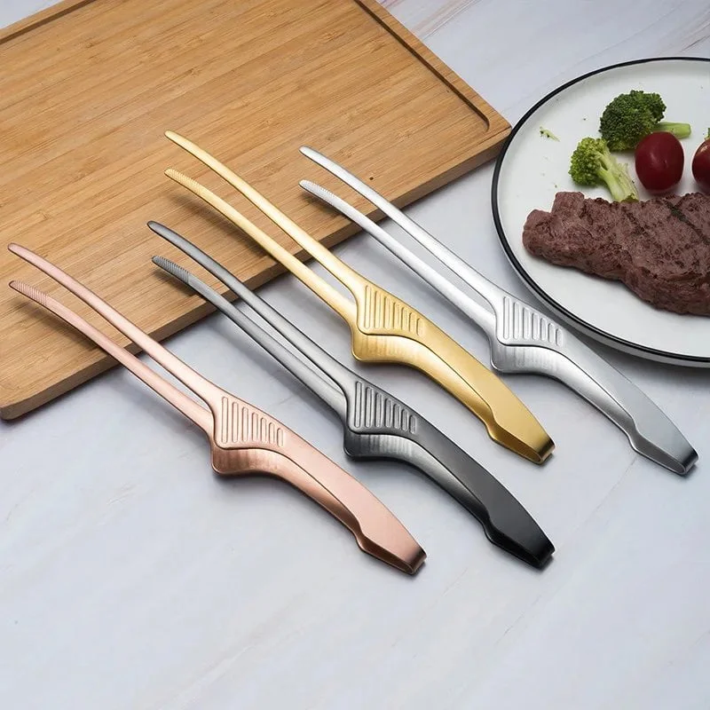 Food Chief Tongs BBQ Tweezer Clip Stainless Steel Portable for Picnic Barbecue Cooking Kitchen Tongs Kitchen Utensils Accesorios - Image 2