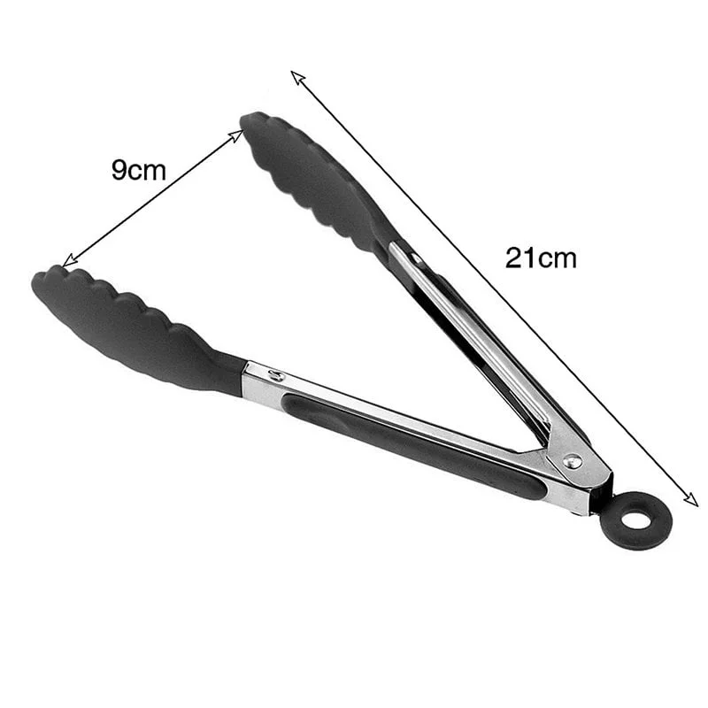 Food Tong Stainless Steel Kitchen Tongs Silicone Nylon Non-Slip Cooking Clip Clamp BBQ Salad Tools Grill Kitchen Accessories - Image 2