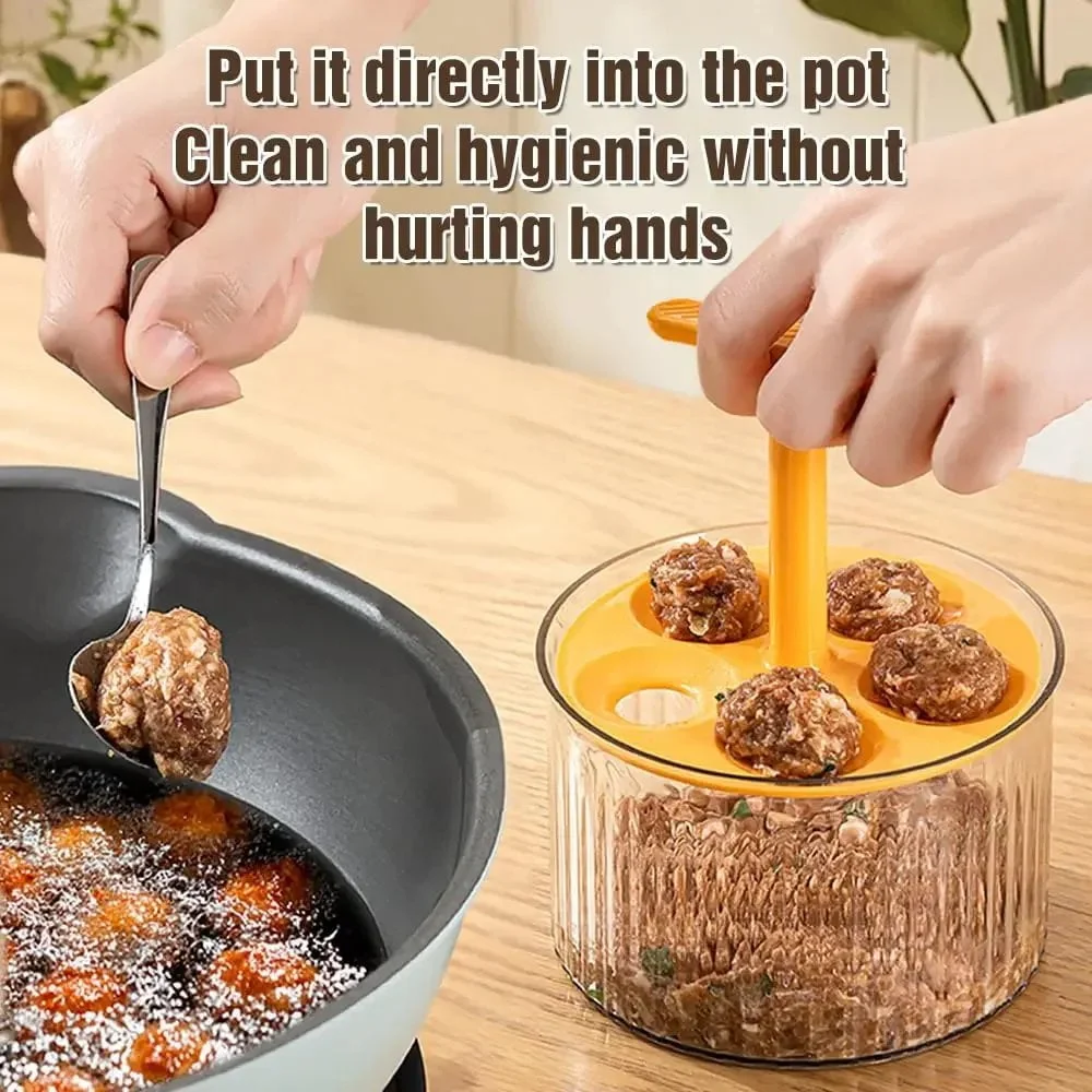 Translucent Meatball Maker Kitchen Meat Meatballs Press Mold Minced Meat Storage Container Household Fried Meatball Making Tool - Image 2