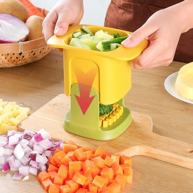 Multifunctional Vegetable Chopper French Fries Cutter Household Hand Pressure Onion Dicer Cucumber Potato Slicer Kitchen Tools - Image 2
