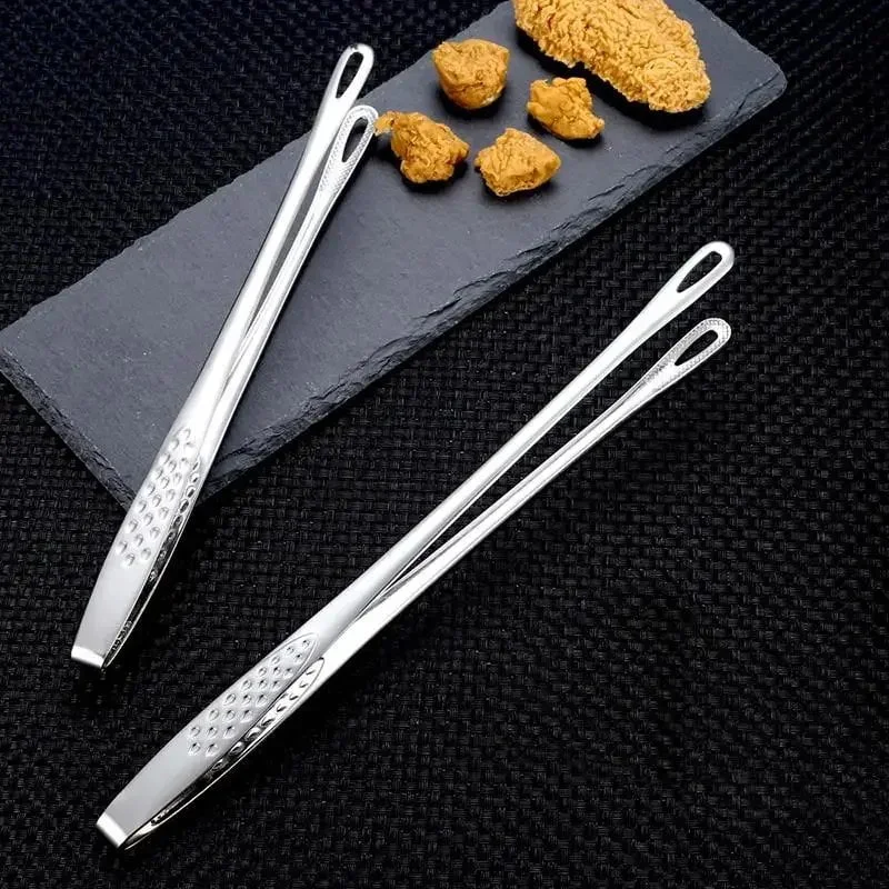 1pc 304 Stainless Steel Food Tongs Long Handle Non-Slip Barbecue Tongs Steak Tongs Kitchen Cooking Tools kitchen accessories - Image 3