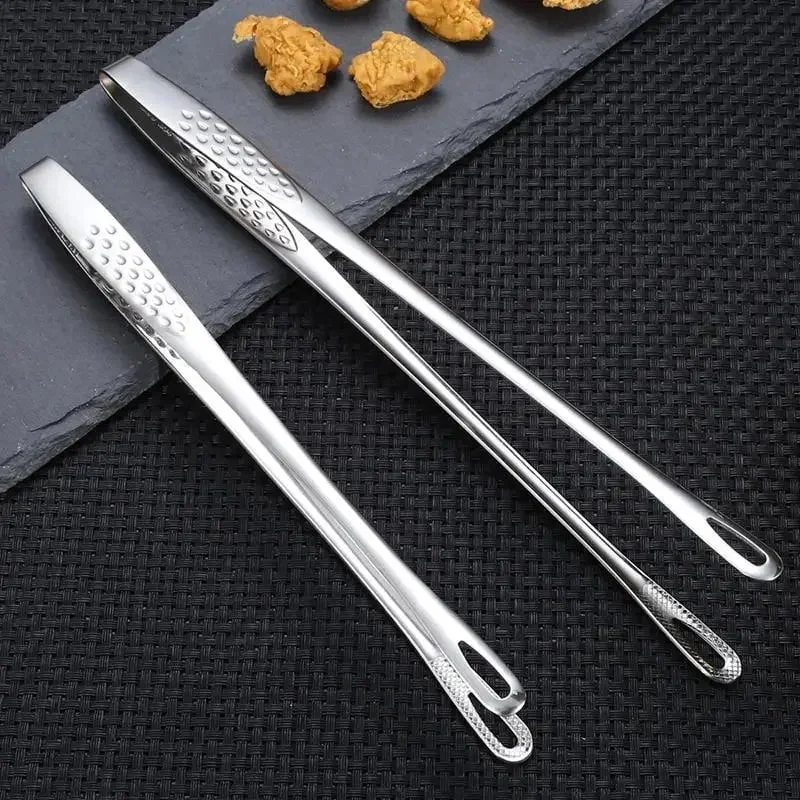1pc 304 Stainless Steel Food Tongs Long Handle Non-Slip Barbecue Tongs Steak Tongs Kitchen Cooking Tools kitchen accessories - Image 2