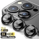 3-2pcs Camera Lens Protector For iPhone 12 13 14 15 Pro Max 13 Mini Metal Ring Protector Glass Camera Lens For iPhone 14 Pro Max