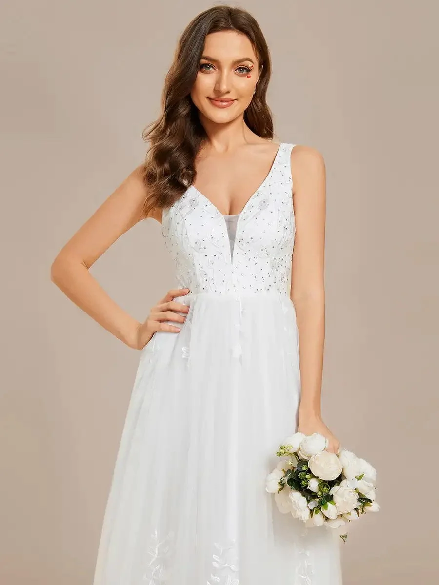 Elegant Wedding Dresses Pure Sequins Pearl Beading Sweetheart Neck Appliques 2024 Ever pretty of A-Line White Bridal Gowns - Image 5