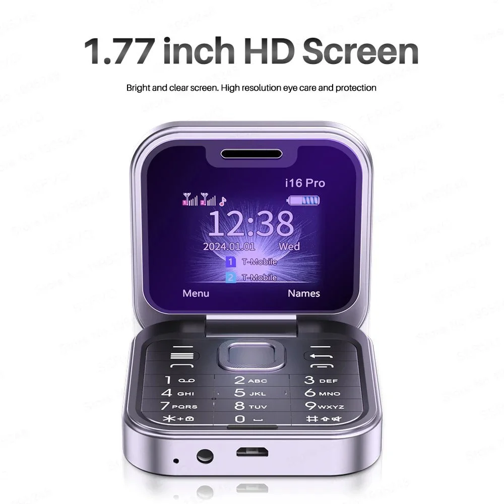 New Mini Foldable Mobile Phone FM Radio 2SIM Card - Image 4