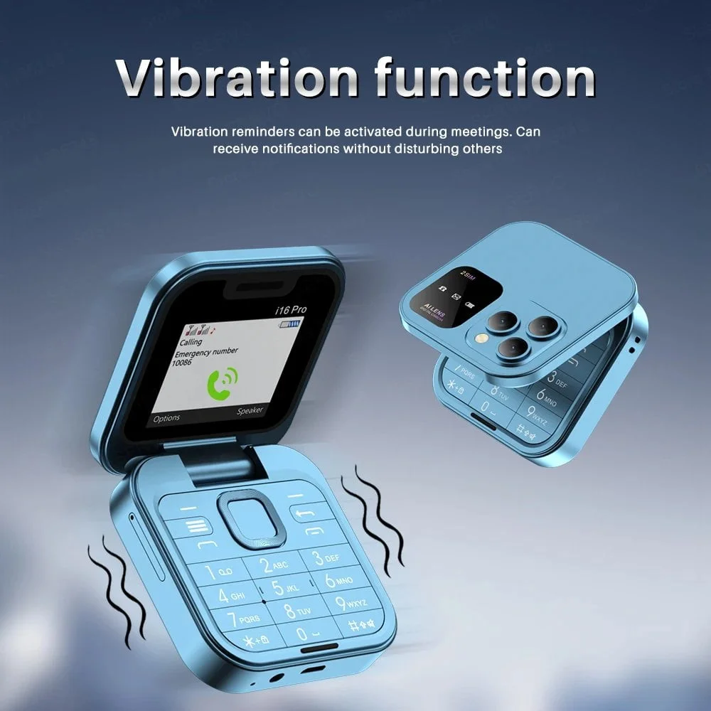 New Mini Foldable Mobile Phone FM Radio 2SIM Card - Image 6